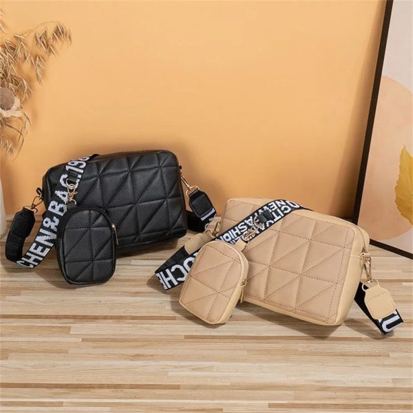 Pu Leather (2 Piece) Cross-body Women Bag