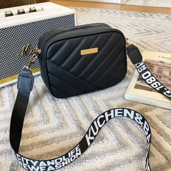 Leather Square Shoulder Bag For Women