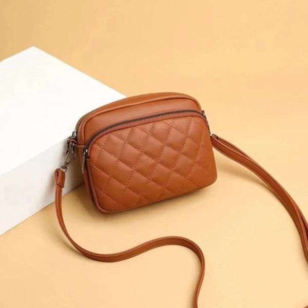( 1 Piece ) Women’s Pu Leather Embroidered Shoulder Bag