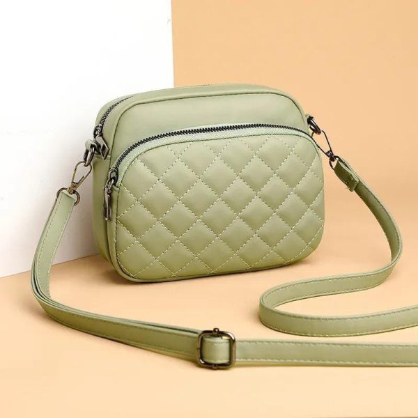 ( 1 Piece ) Women’s Pu Leather Embroidered Shoulder Bag